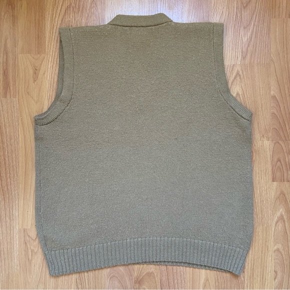 Vintage Baby Alpaca Men’s Naturally Distressed Tan Vest Size Medium - Picture 2 of 9